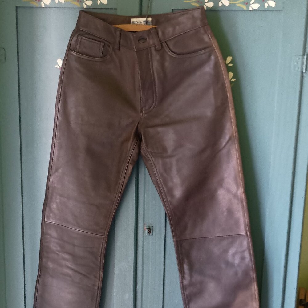 Genuine Leather Button Fly Vintage GAP Pants Size 28